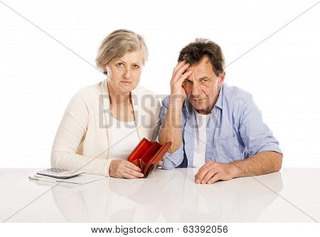 Senior couple in bankrupt
