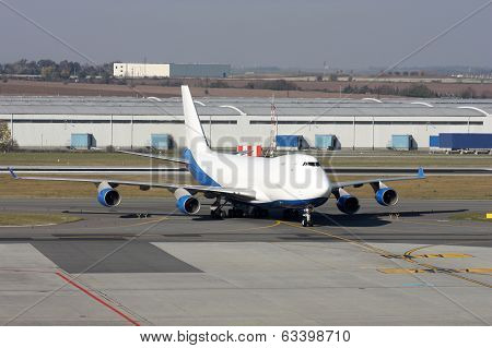 White Plane At Airport
