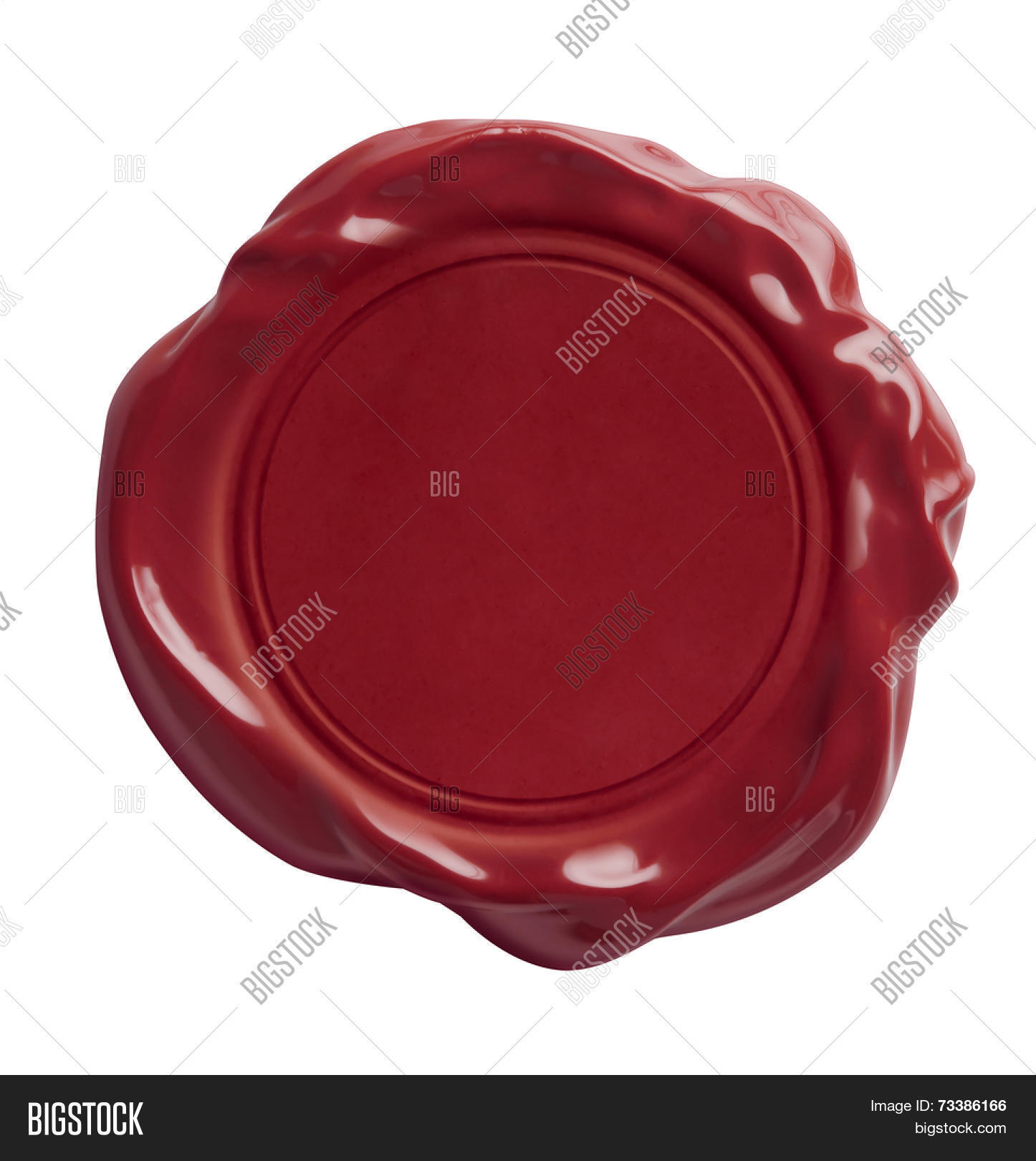 Red Wax Seal Isolated Image & Photo (Free Trial) Bigstock