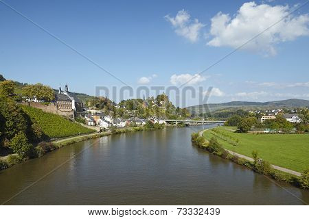 Saarburg - View From A Saar Bridge