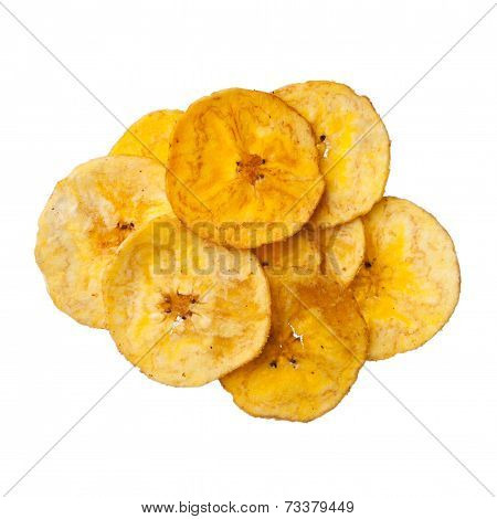Platano Plantain Chips On White Background
