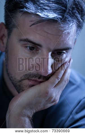 Sad, Depressed Young Man