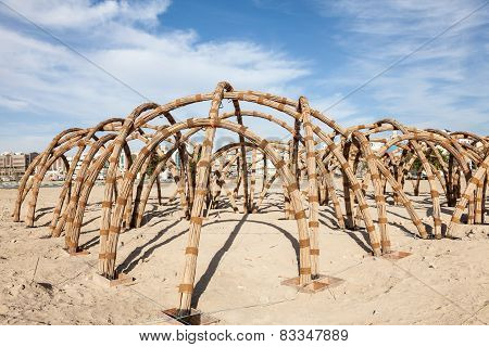 Bamboo Structure In Al Ain