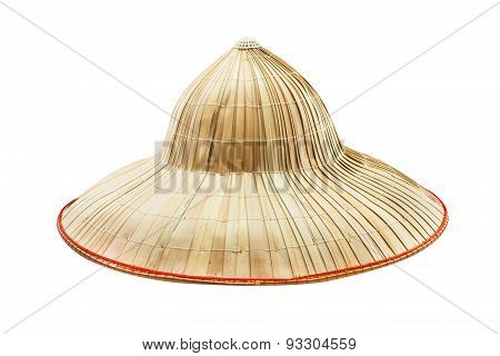 Bamboo Hat On White Image & Photo (Free Trial) | Bigstock