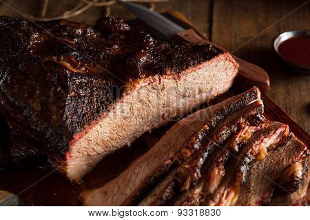 Homemade Smoked Barbecue Beef Brisket