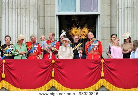 Trooping Of The Colour Balcony 2015