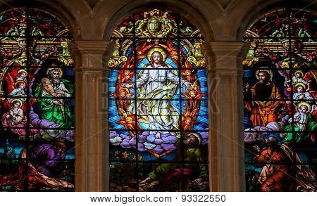 Jesus, Moses And Saint Paul - Stained Glass