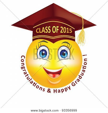 Happy Graduation smiley for Class 2015.