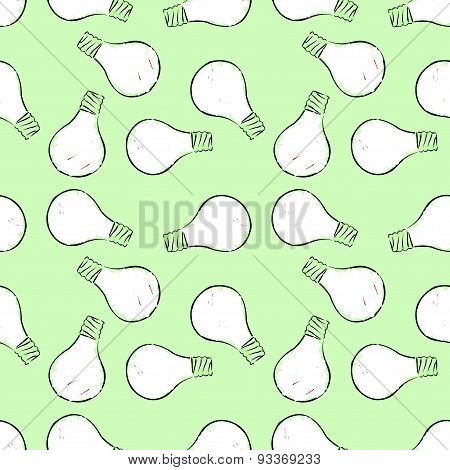 lightbulb pattern green