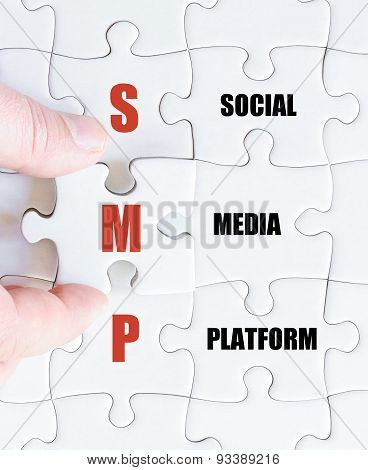 Last Puzzle Piece With Business Acronym Smp
