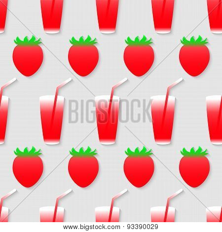 Pattern with color strawberry juice mix.