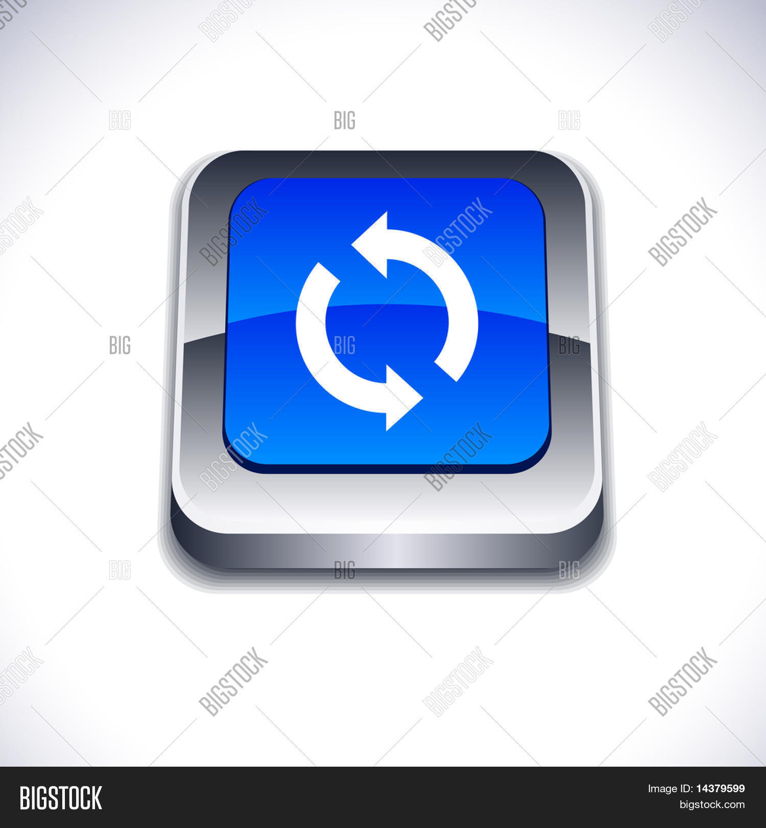 Refresh Metallic 3d Vector & Photo (Free Trial) | Bigstock
