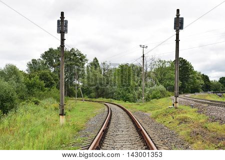 direct views of long iron nature on nature background