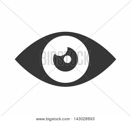 eye look vision human see view watch vector illustration isolated