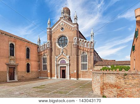 14th century church of Madonna dell'Orto in Venice Italy