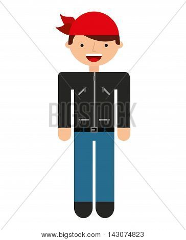 motor biker isolated icon vector illustration design