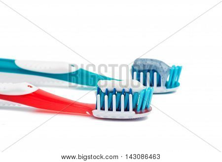 toothbrush dental equipment object on white background
