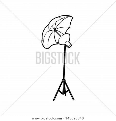 Octobox icon in outline style isolated on white background. Photography symbol