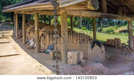 Old Japanese kiln in Hasami, Nagasaki, Japan