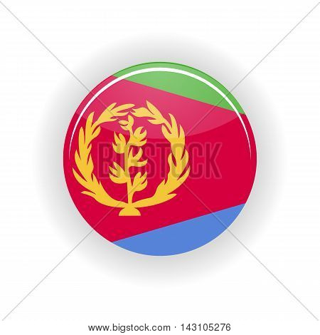 Eritrea icon circle isolated on white background. Asmara icon vector illustration