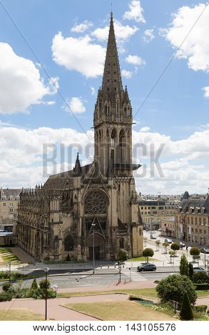 The Church of Saint Pierre is a Roman Catholic church dedicated to Saint Peter situated in the center of Caen in Normandy northern France