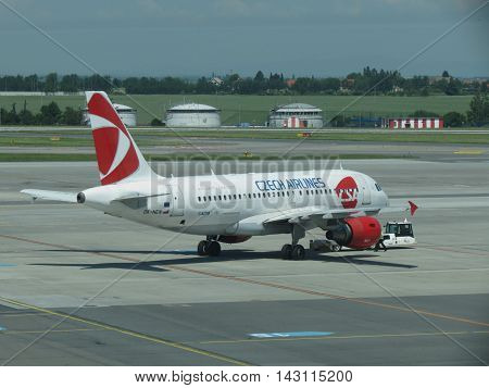 Czech Airlines Airbus A319 In Prague