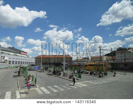 Florenc Bus Station In Prague