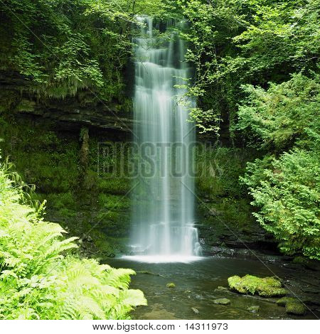 Glencar vandfald, County Leitrim, Irland