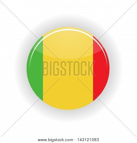 Mali icon circle isolated on white background. Bamako icon vector illustration