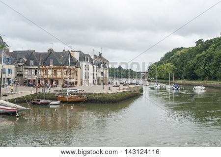 scenery in a french city named Auray located in the Morbihan department in Brittany