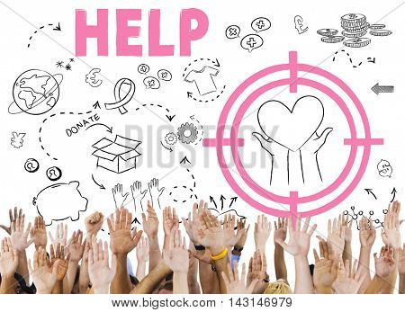 Donations Foundation Giving Help Welfare Charity Concept