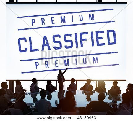 Classified Grade Level Quality Rank Value Graphic Concept