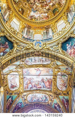 Basilica Della Santissima Annunziata Del Vastato Of Genova. Ital