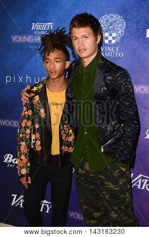 LOS ANGELES - AUG 16:  Jaden Smith, Ansel Elgort at the Variety Power of Young Hollywood Event at the Neuehouse on August 16, 2016 in Los Angeles, CA