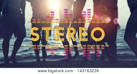 Audio Digital Equalizer Music Tunes Sound Wave Graphic Concept