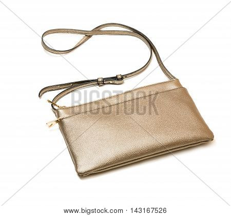 Bronze Small Handbag Isolated