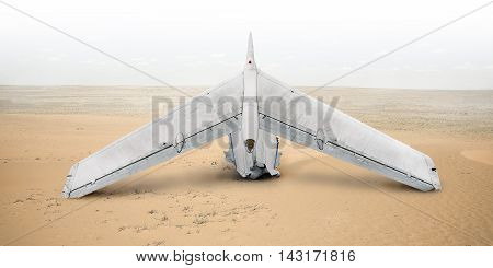 Aircraft wing will fall off when the plane crash.