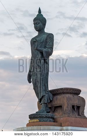 Buddha Image In Walking Posture