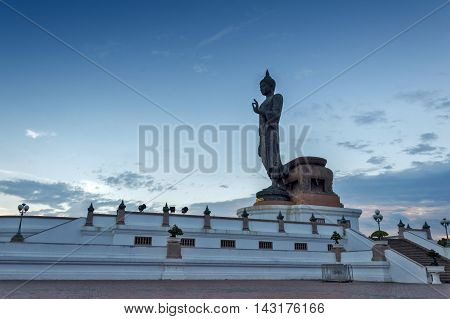Buddha Image In Walking Posture