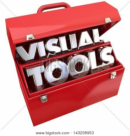Visual Tools Learning Education Resources Toolbox 3d Illustration