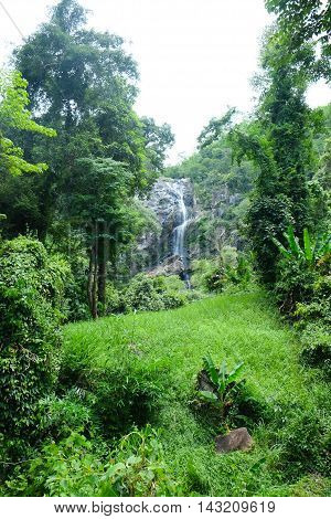 Klonglan waterfall The famous waterfall in Kamphaeng Phet province National Park Thailand