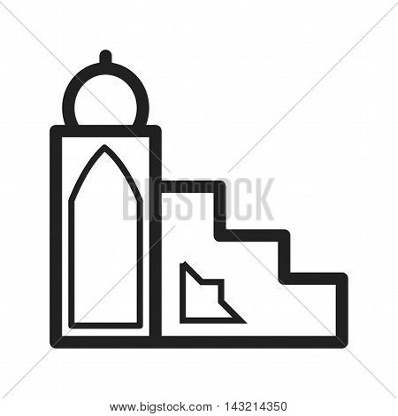 Muslim, mimbar, mosque icon vector image. Can also be used for islamic. Suitable for mobile apps, web apps and print media.