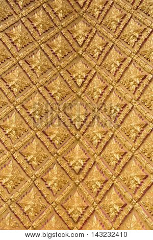 thai Kanok Golden in Temple Thailand for background