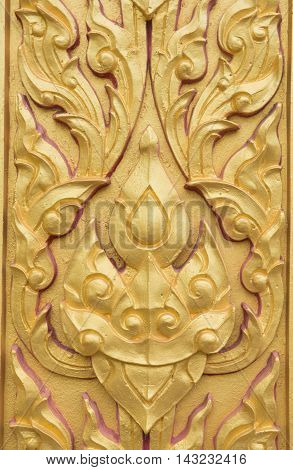 thai Kanok Golden in Temple Thailand for background