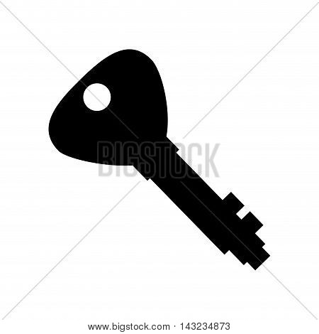 key safe door security lock metal object vector illustration