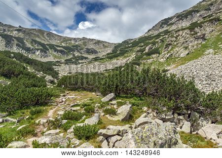 Amazing Panorama around Banderitsa pass, Pirin Mountain, Bulgaria
