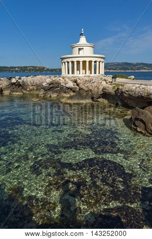 Amazing Seascape of Lighthouse of St. Theodore at Argostoli,Kefalonia, Ionian islands, Greece