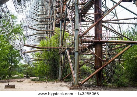 soviet duga radar in Pripyat, Chernobyl