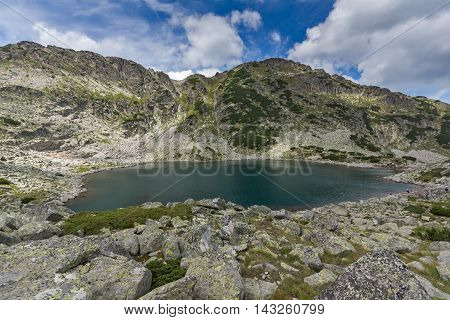 Top view of Musalenski lakes, Rila mountain, Bulgaria