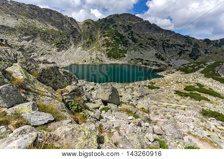 Panorama of Musalenski lakes, Rila mountain, Bulgaria